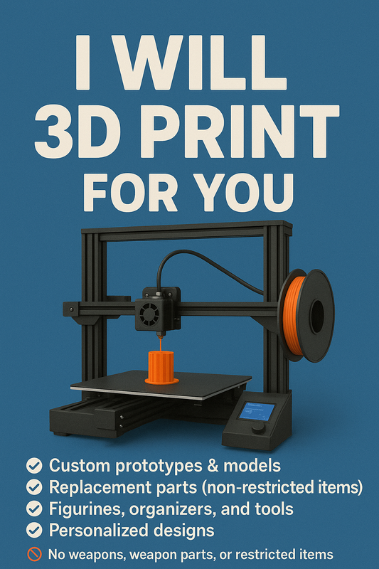 Custom 3D Printing Service – Upload Your Model